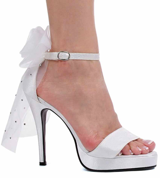 4 Inch Stiletto Heel Open Toe Sandals w/Attached Veil